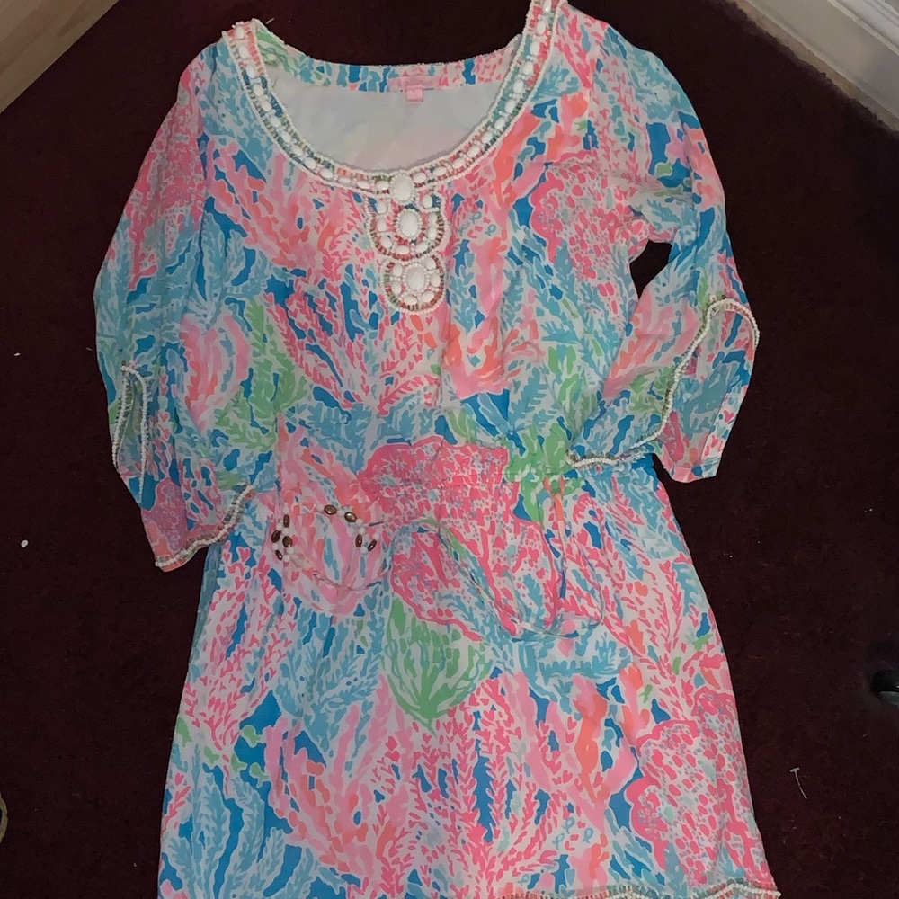 Euc Lilly pulitzer let's cha cha dress holy grail!